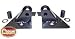 Jeep Wrangler Mirror Relocation Brackets (Black) 97-02 Jeep Wrangler Mirror Relocation Brackets (Black) 97-02