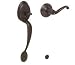 Schlage FE285PLY625FLALH Polished Chrome Electronic Security Plymouth Lower Handleset...