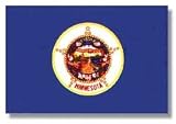Minnesota flag 3 x 5 feet Superknit polyester