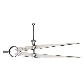 Starrett 83B-8 8-Inch -InchYankee-Inch Dividers with Ouick-Spring Nut by Starrett