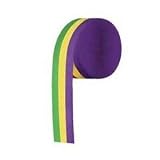 Mardi Gras Crepe Streamer Decoration 2½in. x 30ft Pkg/1