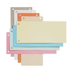 Elba Trennstreifen 24x10,5cm Karton wei� VE=100 St�ck