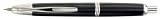 Namiki Vanishing Point Rhodium Trim Fountain Pen - Black/Rhodium, Medium Nib 60242