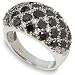 3ctw Black Diamond Dome Ring