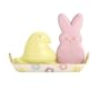 Lenox PEEPS Bunny and Chick Salt & Pepper Set with Tray