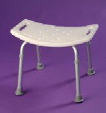 Assembled Shower Bench Molded Seat Rubber Slip Resistant Tips 1" - Case of 4