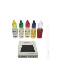 Single Detail Page Misc: 5 Bottle PuriTEST Gold & Silver Testing Solutions Box with Test Stone