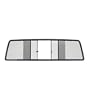 CRL Duo-Vent Four Panel Truck Slider with Dark Gray Glass for 1967-1972 Large Window GMC/Chevy Truck
