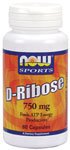 D-Ribose by NOW Foods - (4.5g - 60 Capsules)