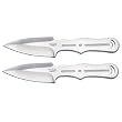 Pro Thrower Combo, 2 Knives, 3.75 in. Blade, Plain, Leather
