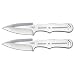 Pro Thrower Combo, 2 Knives, 3.75 in. Blade, Plain, Leather