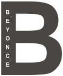 Names In Letters, Beyonce In A B, Vinyl Car Decal, 'White', '5-by-5 inches'