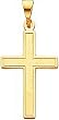 14K Gold Cross Pendant