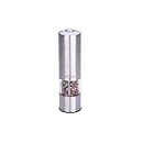 MIU France Stainless Steel Battery-Operated Peppermill with LED Light