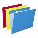 Pendaflex 81605 Recycled Colored Hanging File Folders, Letter, 1/5 Cut Tabs, Black, 25/box