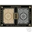 KEM Arrow Black and Gold Poker Size Standard Index Playing Cards