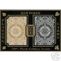 KEM Arrow Black and Gold Poker Size Standard Index Playing Cards