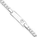 Sterling Silver Child ID Cut-out Heart Bracelet - 5.5 Inch