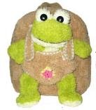 Kreative kids Frog with Beige Backpack