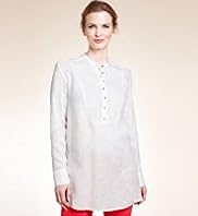 Twiggy for M&S Woman Pure Linen Oversize Shirt
