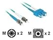 Cables To Go 36212 10Gb ST/SC Duplex 50/125 Multimode Plenum-Rated Fiber Patch Cable (2 Meters, Aqua)