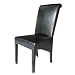 Pair of Morton Faux Leather Dining Chairs Black