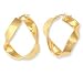 Jewelry : 14k Yellow Twisted Hoop Earrings