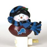 SC Sports Detroit Lions Snowman Night Light- Set of 2 Set of 2