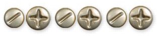 Karen Foster Design Nickel Metal Screw Brads, 
