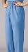 [Item]: Wine, XXL [Additional Info]: ComfortEase Ladies' Mock Button-Fly Scrub Pants Combine Style with Function. Four decorative buttons grace the mock fly of these pull-on scrub pants. Elastic waistband has an inside adjustable draw cord for a perfect