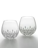 Waterford Two Lismore Nouveau Stemless Light Red Wine Glasses