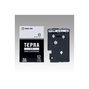 【クリックで詳細表示】KING JIM テープカートリッジ 白ラベル TC12S