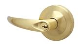 Schlage AL25D-606 Satin Brass Exit Lock Omega Handle