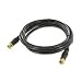 Rg6 Coaxial Cable With Gold F Connector, 3 FT, Black