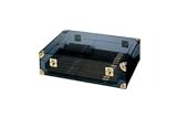 Humidor Zino Acryl Grande (Dark Transparent, Brass)