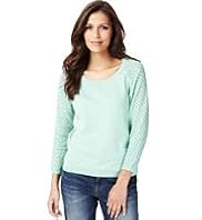 Indigo Collection Pure Cotton Pointelle Jumper