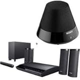 Sony 3D Blu-Ray 5.1 Channel Home Theater System, 1000 Watts, Full HD 1080p Playback, iPhone/iPad and Android Remote Control, Black - Bundle - with Sony Wireless Multi-Room Audio Compact Speaker