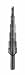 Irwin 11102 Unibit2M 4-Millimeter to 12-Millimeter by 1/4-Inch Shank Step Drill Bit