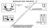 Mazda MPV Vinyl Dash Trim Kit 00-02 - 8 pieces - Exotic Brushed Aluminum