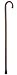 Duro-Med Men's Standard Deluxe Wood Cane, Walnut