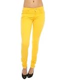 Tripp NYC The Stretch Twill Pants in Yellow,Denim for Women