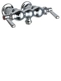 Tools & Hardware : Chicago Faucets 65-261CP Wall Mounted Fitting 3 3/8' Centers