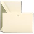 Engraved Fleur-de-lis Correspondence Cards