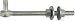 National #N130-617 5/8x8 Zinc Bolt Hook