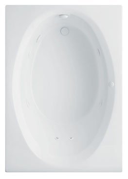 Aquatic Tubs Aquatic Bathware Symphony 6, Whirlpool bath, Acrylic, Biscuit (AI6042S)