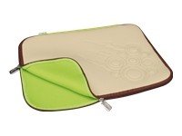 Assmann Digitus Slimbag Muscle Beach DA-10502 Notebook Tasche Neopren beige / dark-brown f Preisvergleich