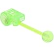 Green FLEXI WHISTLE Barbell Tongue Ring