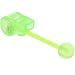Green FLEXI WHISTLE Barbell Tongue Ring