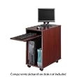 Safco 1902MO Deskside Mini Workstation in Medium Oak