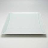Hakusan Porcelain TIMES series Plate (Wide Medium) Pale Blue